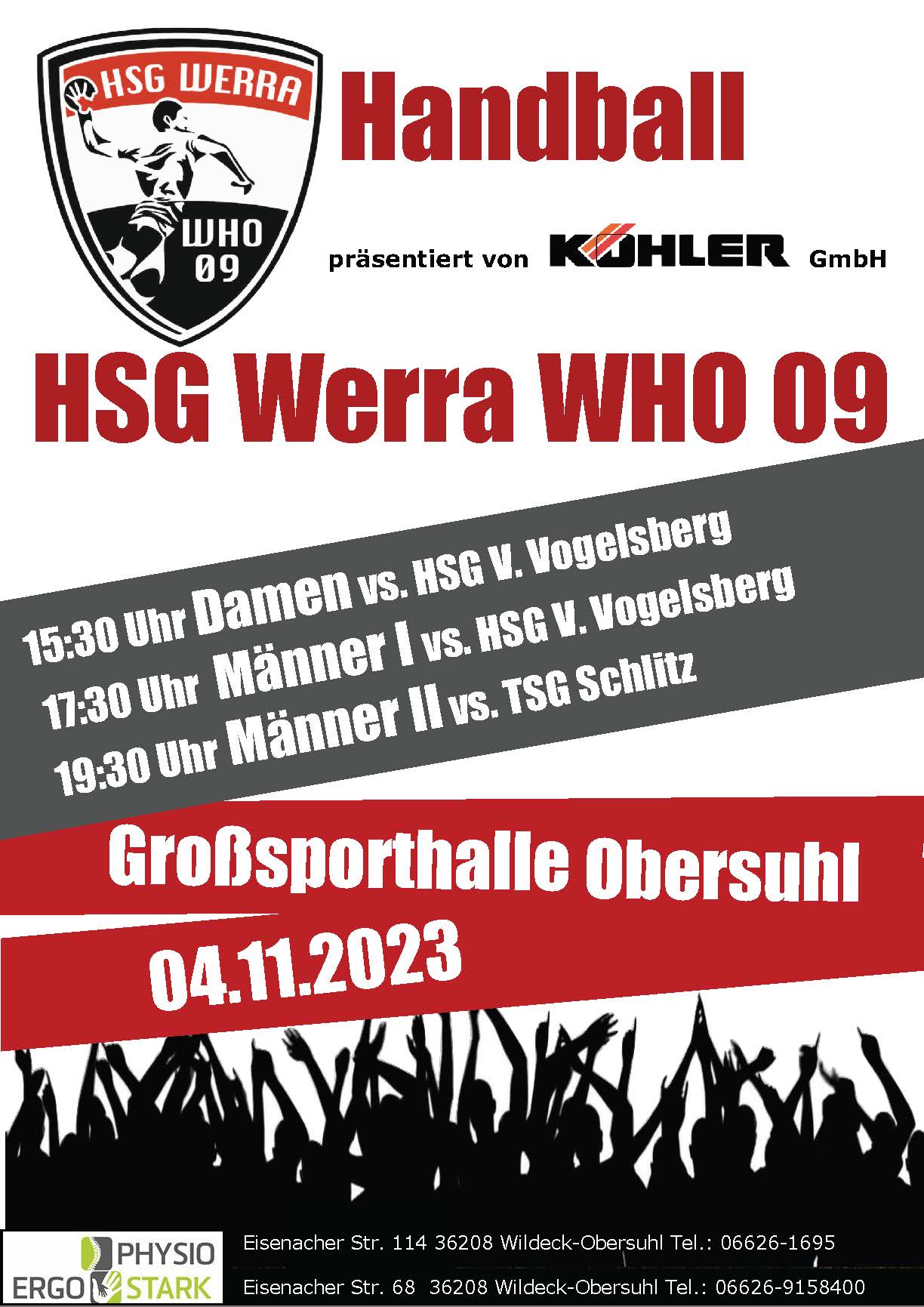 Großer Heimspieltag am 04. November 2023 in Obersuhl.